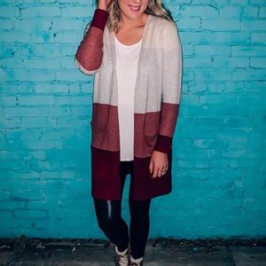 A New Day Color Block Cardigan 